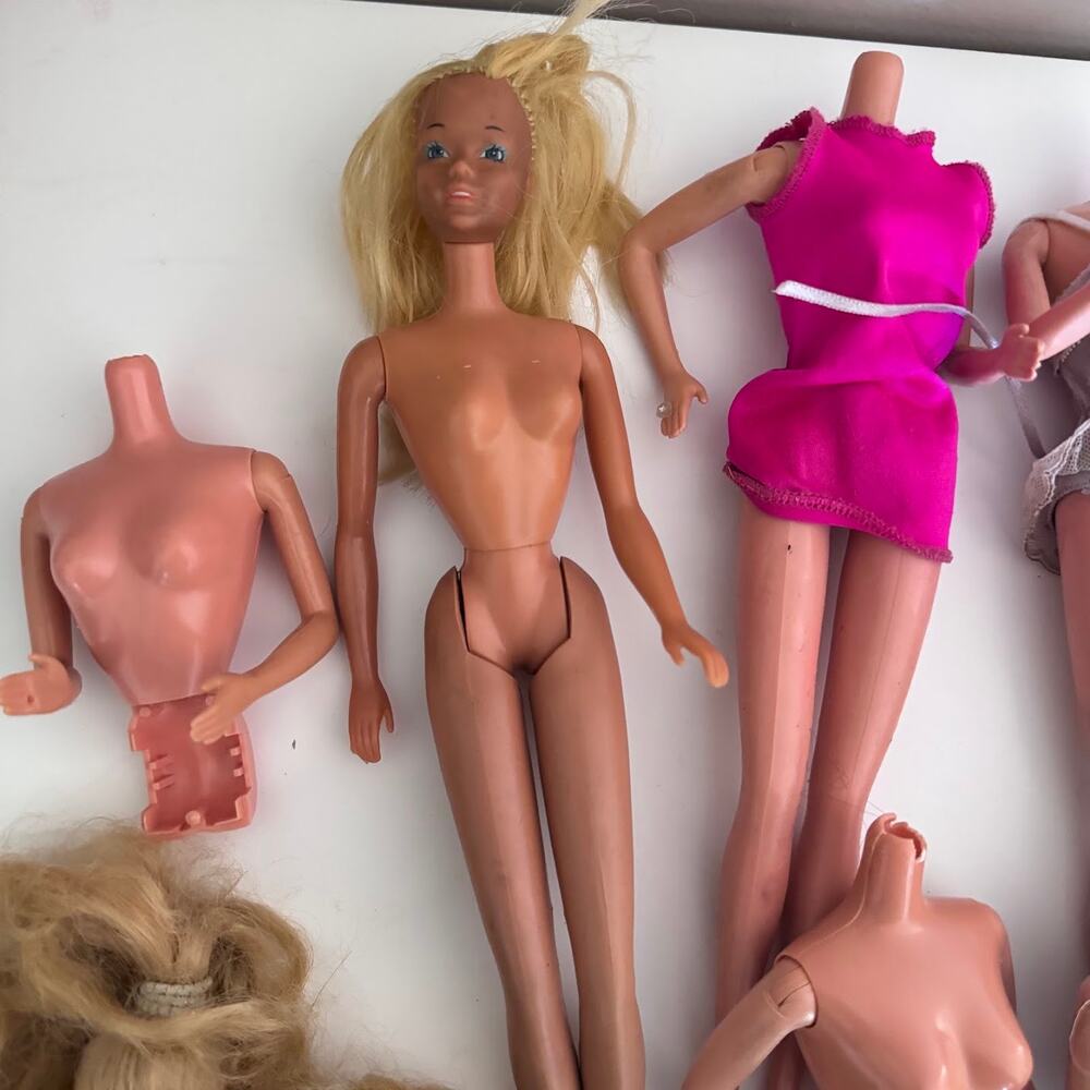 Vintage Barbie Ken Doll Parts Lot Heads Bodies Mattel TLC Repair 1970s 80s - Picture 2 of 7
